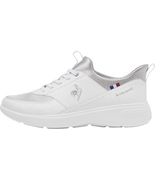 le coq sportif(ルコックスポルティフ)の「ルコックスポルティフ/LCS ローヌ SI さっと履けるシューズ /消臭/軽量 LU6SSN00LZ(スニーカー・レディース・ホワイト×ホワイト/ピンク系/ブラック系・24.5cm/24.0cm/23.5cm/23.0cm/25.0cm/22.5cm)」の2枚目の写真