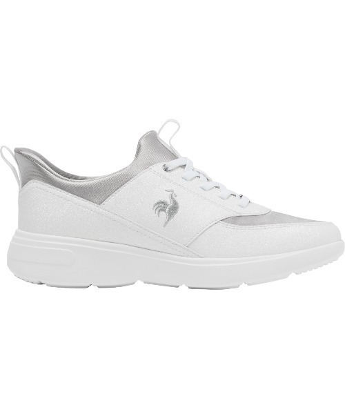 le coq sportif(ルコックスポルティフ)の「ルコックスポルティフ/LCS ローヌ SI さっと履けるシューズ /消臭/軽量 LU6SSN00LZ(スニーカー・レディース・ホワイト×ホワイト/ピンク系/ブラック系・24.5cm/24.0cm/23.5cm/23.0cm/25.0cm/22.5cm)」の4枚目の写真