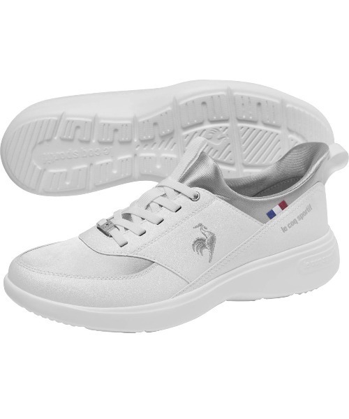le coq sportif(ルコックスポルティフ)の「ルコックスポルティフ/LCS ローヌ SI さっと履けるシューズ /消臭/軽量 LU6SSN00LZ(スニーカー・レディース・ホワイト×ホワイト/ピンク系/ブラック系・24.5cm/24.0cm/23.5cm/23.0cm/25.0cm/22.5cm)」の8枚目の写真