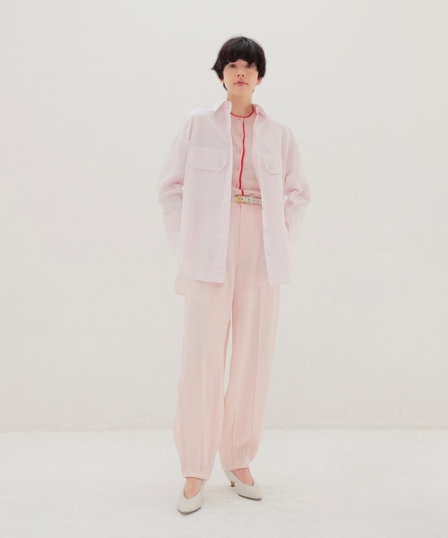 DRESSLAVE（ドレスレイブ）の「freezer balloon cropped pants(フリーザーバルーンクロップドパンツ)（その他パンツ・レディース・ピンク/ネイビー・38）」の12枚目の写真