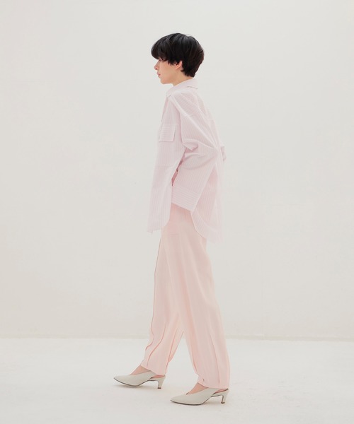 DRESSLAVE（ドレスレイブ）の「freezer balloon cropped pants(フリーザーバルーンクロップドパンツ)（その他パンツ・レディース・ピンク/ネイビー・38）」の13枚目の写真