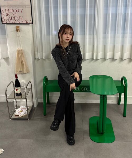 GCLIP(ジクリップ)の「シークレットバンディング スパン ブーツカット ロング スラックス(スラックス・レディース・ブラック・SMALL/MEDIUM/LARGE/X-LARGE)」の14枚目の写真