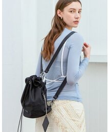 4OUR B（サビ）の「Mini Multi Bucket Bag Black（バックパック/リュック）」
