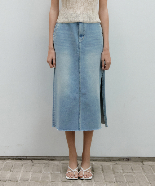 OCTETTE(オテット)の「DENIM SLIT LONG SK(スカート・レディース・その他・MEDIUM)」の8枚目の写真