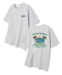 アンボダルオーバーサイズ半袖Tシャツライトグレー