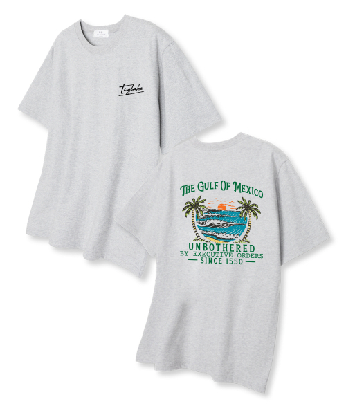 TI.GLAKE(ティーグレイク)の「アンボダルオーバーサイズ半袖Tシャツライトグレー(Tシャツ/カットソー・レディース・その他・LARGE/X-LARGE/XX-LARGE)」の1枚目の写真