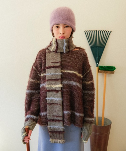 フレットボーダーニットマフラー（マフラー）｜PAMM（パム）の