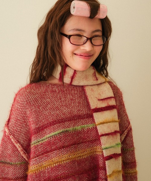 フレットボーダーニットマフラー（マフラー）｜PAMM（パム）の