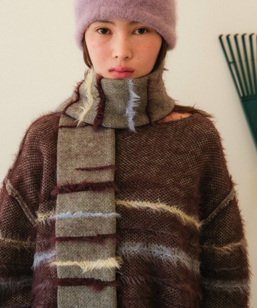 フレットボーダーニットマフラー（マフラー）｜PAMM（パム）の