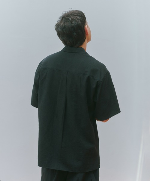 MAISON CLUB(メゾンクラブ)の「【MAISON CLUB】Open Collar Half Sleeve Shirt KKP/ 開襟ハーフスリーブシャツ(シャツ/ブラウス・メンズ・ブラック/ホワイト/ブラウン・M/L)」の13枚目の写真