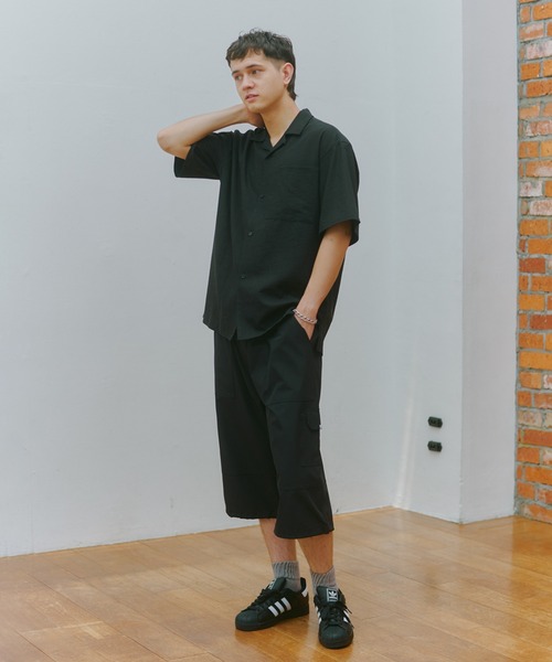 MAISON CLUB(メゾンクラブ)の「【MAISON CLUB】Open Collar Half Sleeve Shirt KKP/ 開襟ハーフスリーブシャツ(シャツ/ブラウス・メンズ・ブラック/ホワイト/ブラウン・M/L)」の12枚目の写真