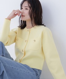 NATURAL BEAUTY BASIC（ナチュラルビューティーベーシック）の「◇エンブレムボタンニットジャケット（カーディガン/ボレロ）」