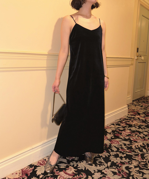 EDIT. FOR LULU（エディットフォールル）の「Velour Camisole OP（ワンピース・レディース・ブラック・FREE）」の3枚目の写真