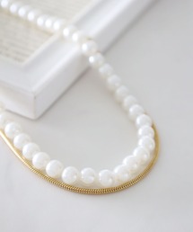 LEPSIM | 【入卒式/セレモニー】ステンレスアソートパールネックレス 604403(ネックレス)