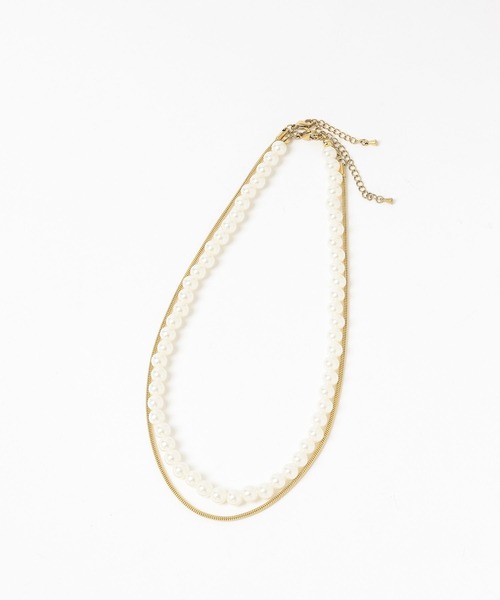 LEPSIM（レプシィム）の「【入卒式／セレモニー】ステンレスアソートパールネックレス　604403（ネックレス・レディース・ホワイト/ホワイト系その他/ホワイト系その他2/ホワイト系その他3・ONE SIZE）」の6枚目の写真