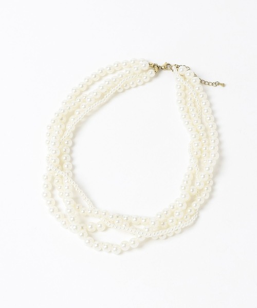 LEPSIM（レプシィム）の「【入卒式／セレモニー】ステンレスアソートパールネックレス　604403（ネックレス・レディース・ホワイト/ホワイト系その他/ホワイト系その他2/ホワイト系その他3・ONE SIZE）」の5枚目の写真