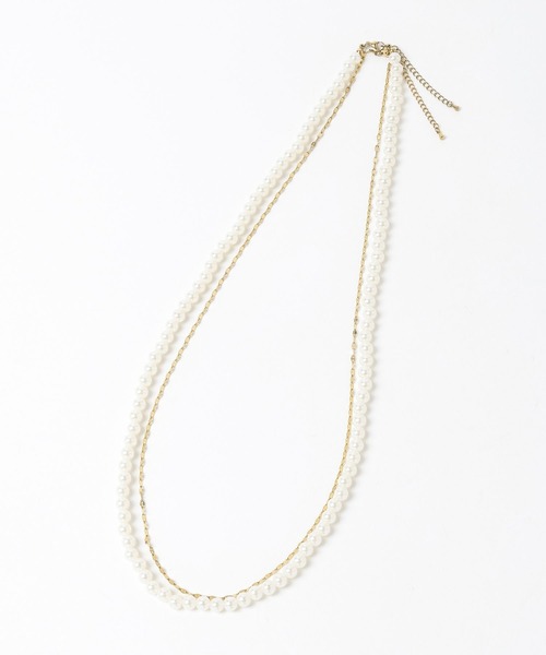 LEPSIM（レプシィム）の「【入卒式／セレモニー】ステンレスアソートパールネックレス　604403（ネックレス・レディース・ホワイト/ホワイト系その他/ホワイト系その他2/ホワイト系その他3・ONE SIZE）」の7枚目の写真