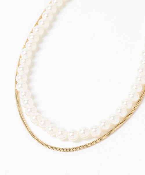 LEPSIM（レプシィム）の「【入卒式／セレモニー】ステンレスアソートパールネックレス　604403（ネックレス・レディース・ホワイト/ホワイト系その他/ホワイト系その他2/ホワイト系その他3・ONE SIZE）」の10枚目の写真