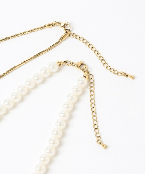 LEPSIM（レプシィム）の「【入卒式／セレモニー】ステンレスアソートパールネックレス　604403（ネックレス・レディース・ホワイト/ホワイト系その他/ホワイト系その他2/ホワイト系その他3・ONE SIZE）」の12枚目の写真