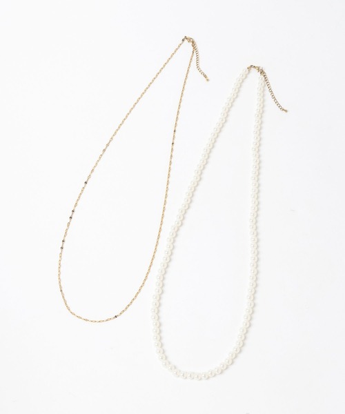 LEPSIM（レプシィム）の「【入卒式／セレモニー】ステンレスアソートパールネックレス　604403（ネックレス・レディース・ホワイト/ホワイト系その他/ホワイト系その他2/ホワイト系その他3・ONE SIZE）」の16枚目の写真