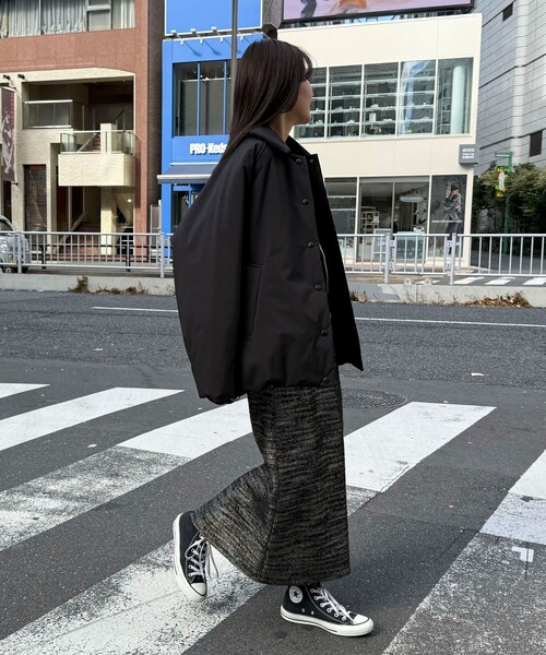 fredy emue（フレディエミュ）の「ラメツィードスカート（スカート・レディース・グレー/ブラック・36/38）」の3枚目の写真