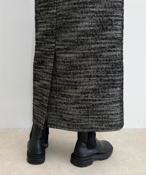 fredy emue（フレディエミュ）の「ラメツィードスカート（スカート・レディース・グレー/ブラック・36/38）」の22枚目の写真