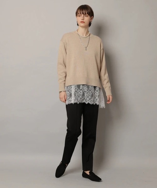 CADUNE(カデュネ)の「スリットスティックパンツ(その他パンツ・レディース・ブラック/グレイッシュベージュ・38/36/34)」の9枚目の写真