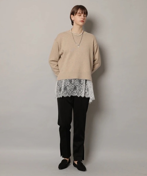 CADUNE(カデュネ)の「スリットスティックパンツ(その他パンツ・レディース・ブラック/グレイッシュベージュ・38/36/34)」の10枚目の写真