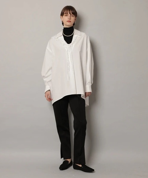 CADUNE(カデュネ)の「スリットスティックパンツ(その他パンツ・レディース・ブラック/グレイッシュベージュ・38/36/34)」の11枚目の写真