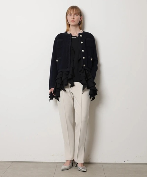 CADUNE(カデュネ)の「スリットスティックパンツ(その他パンツ・レディース・ブラック/グレイッシュベージュ・38/36/34)」の15枚目の写真