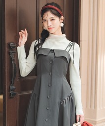 WILLSELECTION | ギャザー切替ストラップキャミワンピース(ワンピース)