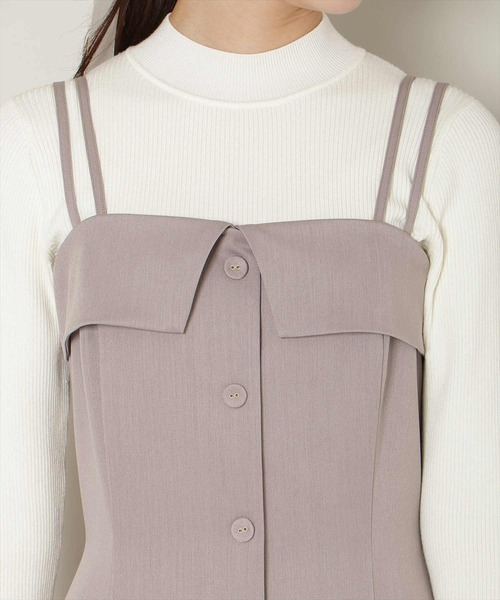 WILLSELECTION（ウィルセレクション）の「ギャザー切替ストラップキャミワンピース（ワンピース・レディース・ブラック/ブラウン系その他/ピンク/チャコールグレー・FREE）」の21枚目の写真