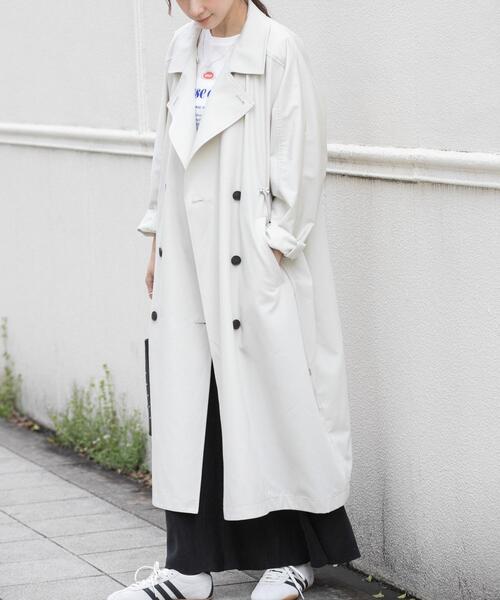 URBAN RESEARCH（アーバンリサーチ）の「フーディー2WAYトレンチコート（トレンチコート・レディース・ベージュ/ライトベージュ・38/36）」の13枚目の写真