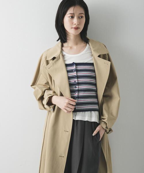 URBAN RESEARCH（アーバンリサーチ）の「フーディー2WAYトレンチコート（トレンチコート・レディース・ベージュ/ライトベージュ・38/36）」の17枚目の写真