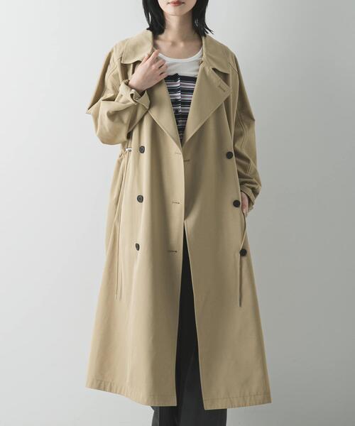 URBAN RESEARCH（アーバンリサーチ）の「フーディー2WAYトレンチコート（トレンチコート・レディース・ベージュ/ライトベージュ・38/36）」の18枚目の写真