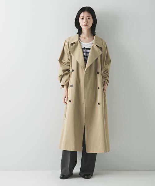 URBAN RESEARCH（アーバンリサーチ）の「フーディー2WAYトレンチコート（トレンチコート・レディース・ベージュ/ライトベージュ・38/36）」の19枚目の写真