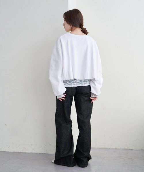 SHENERY（シーナリー）の「バルーンスウェット（Tシャツ/カットソー・レディース・オフホワイト/グレー・FREE）」の10枚目の写真