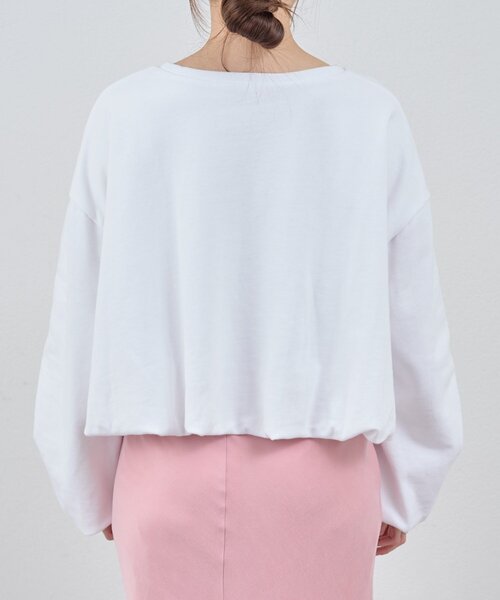 SHENERY（シーナリー）の「バルーンスウェット（Tシャツ/カットソー・レディース・オフホワイト/グレー・FREE）」の13枚目の写真