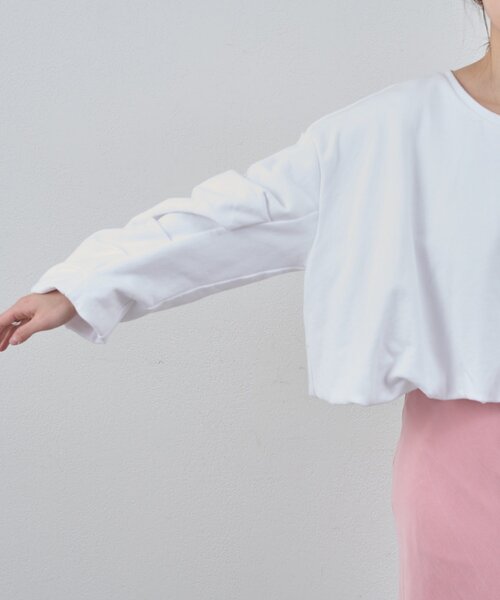 SHENERY（シーナリー）の「バルーンスウェット（Tシャツ/カットソー・レディース・オフホワイト/グレー・FREE）」の15枚目の写真