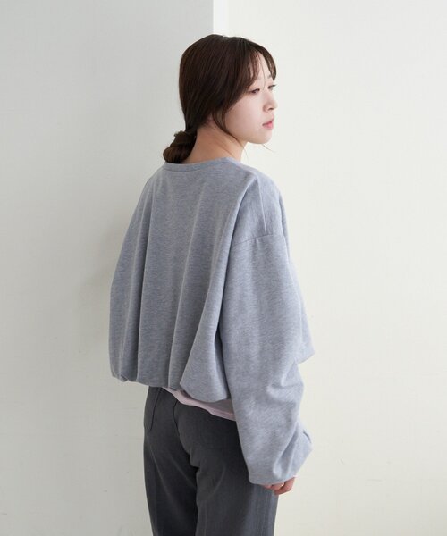 SHENERY（シーナリー）の「バルーンスウェット（Tシャツ/カットソー・レディース・オフホワイト/グレー・FREE）」の21枚目の写真