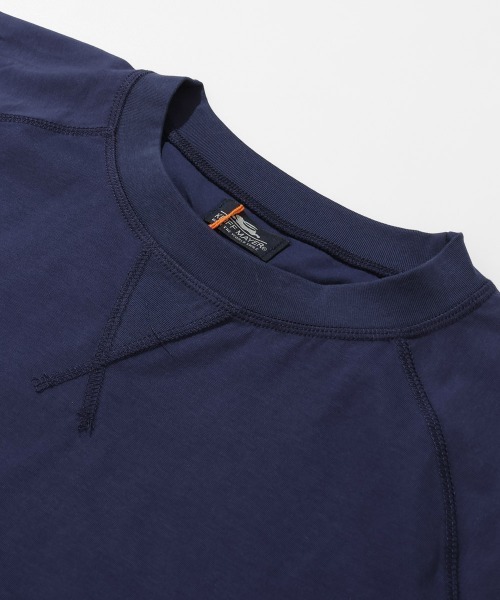 KRIFF MAYER Lady's Collection（クリフメイヤーレディースコレクション）の「【日焼け対策･接触冷感】冷涼UVカット7分袖ゆるT（Tシャツ/カットソー・レディース・ブラック/ナチュラル/カラフル/レッド/ネイビー・LARGE/MEDIUM）」の18枚目の写真