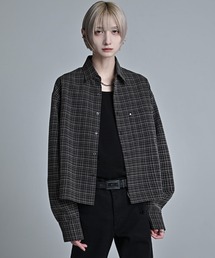 ADRER（アドラー）の「Cropped Regular Collar Silhouette Shirt / クロップド・レギュラーカラー・シルエット・シャツ（シャツ/ブラウス）」