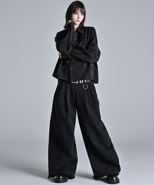 ADRER（アドラー）の「Cropped Regular Collar Silhouette Shirt / クロップド・レギュラーカラー・シルエット・シャツ（シャツ/ブラウス・メンズ・ブルー系1/ホワイト系1/ブラック系1/ブラック系2/ライトブルー/ブラック/ホワイト・M/S/XS/L）」の15枚目の写真