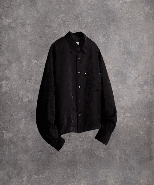 Cropped Regular Collar Silhouette Shirt / クロップド・レギュラー