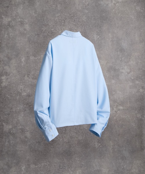 Cropped Regular Collar Silhouette Shirt / クロップド・レギュラー