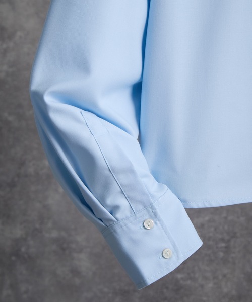ADRER（アドラー）の「Cropped Regular Collar Silhouette Shirt