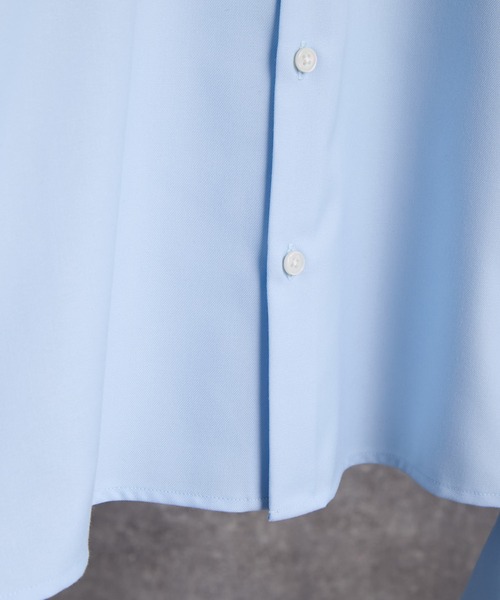 ADRER（アドラー）の「Cropped Regular Collar Silhouette Shirt / クロップド・レギュラーカラー・シルエット・シャツ（シャツ/ブラウス・メンズ・ブルー系1/ホワイト系1/ブラック系1/ブラック系2/ライトブルー/ブラック/ホワイト・M/S/XS/L）」の18枚目の写真