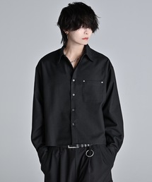ADRER（アドラー）の「Cropped Regular Collar Silhouette Shirt / クロップド・レギュラーカラー・シルエット・シャツ（シャツ/ブラウス）」