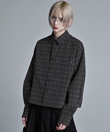 ADRER（アドラー）の「Cropped Regular Collar Silhouette Shirt / クロップド・レギュラーカラー・シルエット・シャツ（シャツ/ブラウス）」