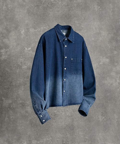 ADRER（アドラー）の「Cropped Regular Collar Silhouette Shirt